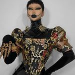 SheIn Brocade Jacquard Off Shoulder Paisley Paneled Bustier Puff square Renaissance Photo 0