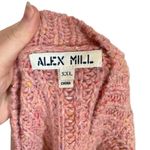 Alex Mill Button Side Aran Cable Knit Merino Wool Sweater in Dried Rose Pink Size XXL Photo 11