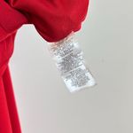 Betsy and Adam BETSY ADAM Dina Scuba Crepe Twist Halter Neck Floor Length Gown in Red Size US 2 Photo 9