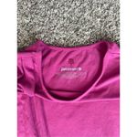 Betabrand Drape Jersey Stretch Midi Dress Pink Women’s M Ruched Fitted Rayon Photo 4