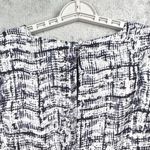 Banana Republic  Dress L Black White Abstract Print Preppy Office Business Party Photo 5