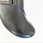 Privo Smooth Black Leather Low Ankle Boot Comfort Shoe Slip Photo 4