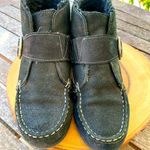 Eddie Bauer  leather ankle bootie fleece lined Photo 1