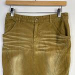 Urban Outfitters Parker Long Stretch Corduroy Fishtail Midi Skirt Brown womens S Photo 3