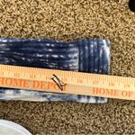 Line and Dot  Women's Long Sleeve Maxi Dress‎ Tie dye Small Blue White Photo 8