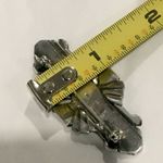 Onyx Art Deco Marcasite Mother of Pearl Silver Pin Photo 6