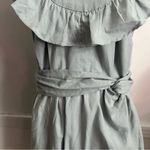 Free People  • Ruffled Light Blue Lara Dress Criss Cross Back Photo 3