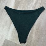 Skatie  Kelly Bikini Bottom in Firefly Dark Green Sparkle Size Large Photo 3