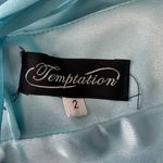 Aqua‎ Blue Dress Size 2 Beaded Evening Party Cocktail Prom Bedazzled Rhinestone Photo 12