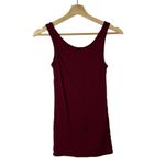 A New Day Burgundy Red Jersey Stretch Scoop Neck Tank Top S Photo 1