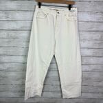 Madewell The Curvy Pieced Barrel-Leg Jean White Size 28 Photo 2