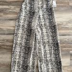 Bar III Snake Print Wide Leg Pants XS NWT High Rise Stretch Boho MSRP $59.50 Photo 0