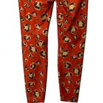 Carbon 38 Womens Printed High Rise 7/8 Legging Orange Animal Camo Size Small Photo 6