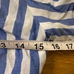 Lamiere blue striped short sleeve blouse large Blue Photo 6