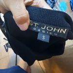 St. John  Black Textured Santana Knit Tunic Sweater Photo 2