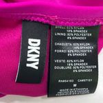 DKNY  Halter Style‎ Swimsuit Top W/Ruffle M FUSHIA PINK NEW Photo 6