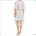 frame denim FRAME Striped Cotton Gauze Cover Up‎ Dress, Beach Dress, Blue & White, One Size Photo 2