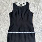 Vintage Jonathan Tait Black Mini Sleeveless Cocktail Party Dress High Neck Criss Size 6 Photo 14