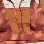 Athleta  Exhale Printed sports Bra D/DD Serene Island Coral Photo 5