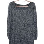 Athleta  Luxe Pose Cozy Marled Long Sleeve Sweater Top | Charcoal Grey | Small Photo 1