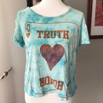 Urban Outfitters Short Sleeved Blue Tie Dye Shirt Photo 0