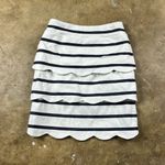 J. McLaughlin  Providence petal pull on White and navy Striped skirt
Size: 2 Photo 2