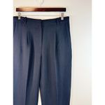 COS Womens Dress Pants Black Pleated High Waisted Tapered Trouser Slacks Size 8 Photo 5