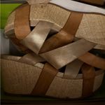 Antelope Tan and Beige  Wedge Sandals Photo 2