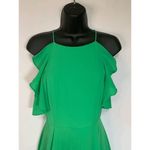 She & Sky Kelly Green Halter Mini Dress Photo 4