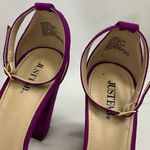 JustFab Women's Vibrant Purple Block Heels Photo 2