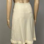 Vintage Alice Maloof Half Slip Size P Small Silky Taffeta Stretch Elastic Lace Photo 4