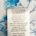 Draper James Cotton Poplin Ruffle Sleeve Sundress Blue White Paisley Size Small Photo 12