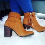LC Lauren Conrad  Brown Ankle Booties with Tassel Photo 1