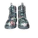 Timberland 6" Heritage Lace Up Boots Black Floral Edgy Feminine Womens Size 6 Photo 7