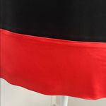 Ann Taylor  Black Skirt with Orange Satin Trim Sz 4p Photo 1