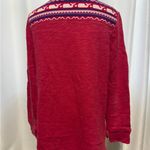 Vineyard Vines  Red Pullover with Whale Pattern Photo 1