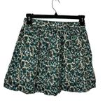 Gap  Flouncy Floral Mini Skirt Size Small Blue Fall Lined Short Casual Weekend Photo 1