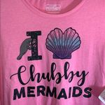 Chubby Mermaids Pink Manatee Graphic T Photo 1