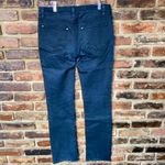 ZARA  Basic Dark Wash Blue Denim Skinny Raw Hem Cut-Off Jeans Women's Size 6 Photo 4