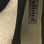 Vintage 90s Unlisted Black Chunky Fabric High Heel Shoes Photo 10