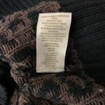 Free People Sweater XS Brown Black Animal Print Boho Grunge Indie Soft Trendy Photo 5