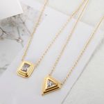 Handmade Delta pendants 18k gold plated over stainless steel tarnish free Photo 2