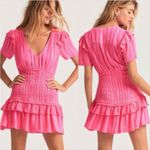Love Shack Fancy  Rena watermelon ice mini dress Photo 2