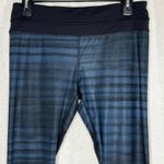 Lululemon Run Inspire Crop II Full On Luxtreme Good Vibes Blue Black Size 8 Yoga Photo 5