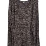 Studio M Brown and White Heathered Long Sleeve Jersey Knit Flowy Blouse Size L Size L Photo 1