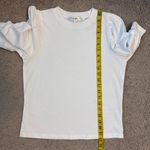 frame denim Frame Frankie Tee Puff Sleeve White S Photo 9
