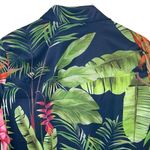 Shall We Women’s Floral Tropical Button Down Long Sleeve Blouse Dress Green Smal Photo 3