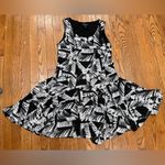 Style & Co . Black and White Patterned Dress Photo 2