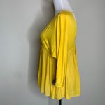 Forever 21 Gold  Flowy Babydoll Shirt Sz Small Photo 2