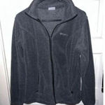 Columbia Classic Fleece Full-Zip Jacket Charcoal Gray Cozy Outdoor Size Small Photo 0